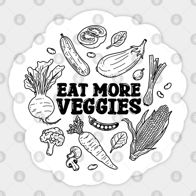 Eat More Veggies Sticker by Tebscooler